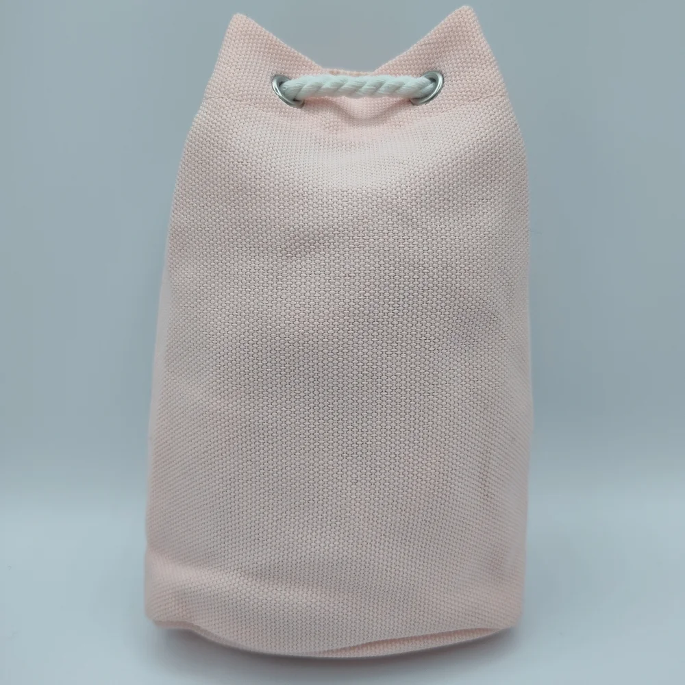 Dior Beauty Blush Pink Canvas Drawstring Pouch Tote Limited Edition Bag NWOT